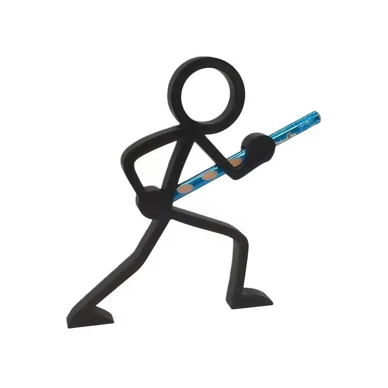 4 Styles 3D Printed Stick-Figure Pen Holders, Desktop Ornaments, Gift for Students/Christmas Zpaxo Spermen