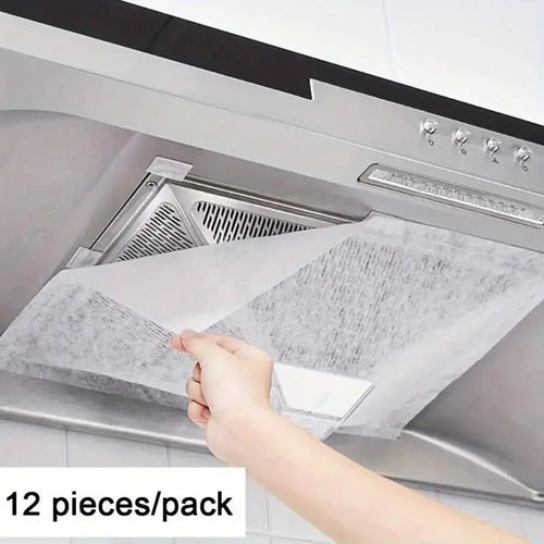 12-Pack Heavy-Duty Range Hood Filters - Oil-Absorbing Mesh Covers for Kitchen Ventilation, Easy Install Zpaxo Default Title