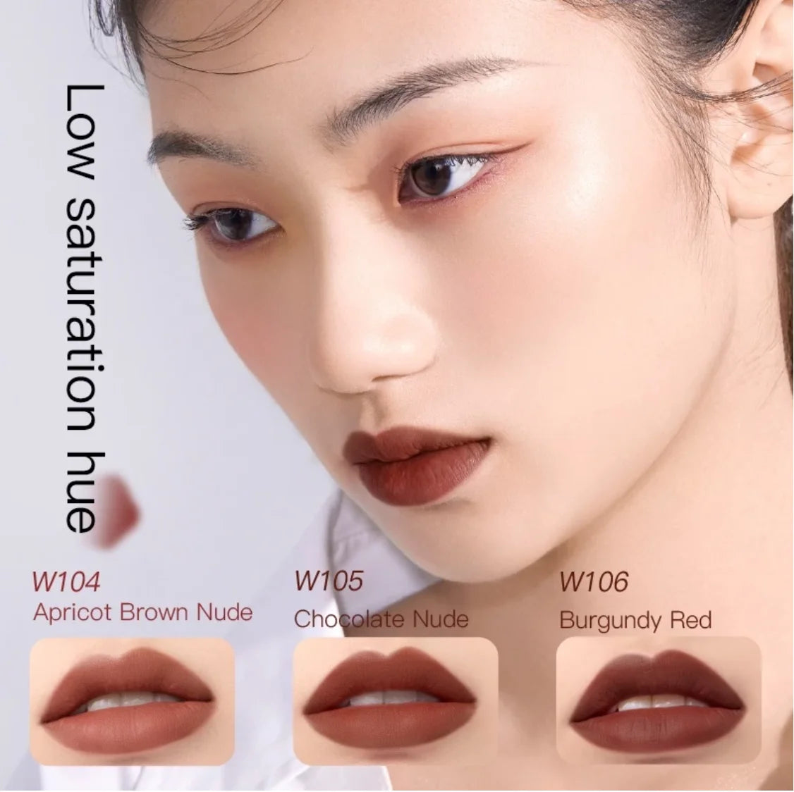 Timage Matte Lipstick Lightweight Moisturizing Vintage Rose Cinnamon Zpaxo