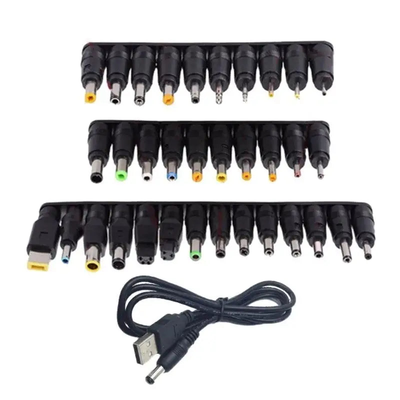 652F DC5.5x2.1 Laptops Power Adapter for Laptops Power Charging with 34PCS Barrels Plugs Zpaxo