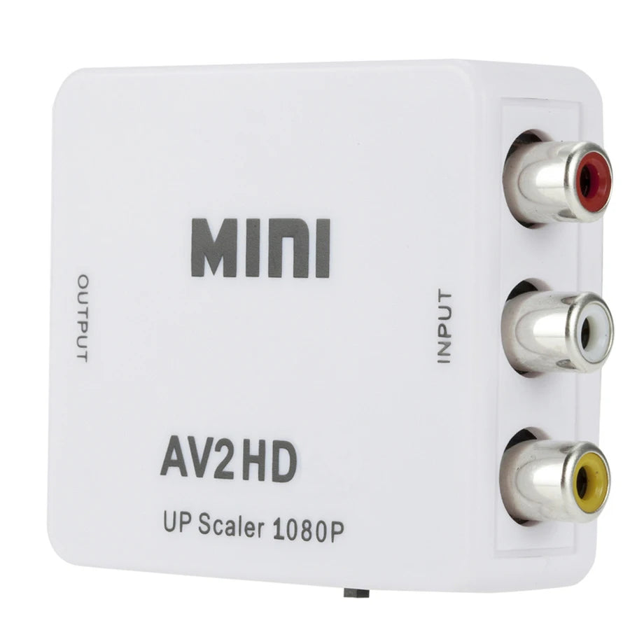 HDTV to RCA Converter 1080 RCA AV to HDTV HDMI-compatible Adapter Video Composite Converter HDTV Switch Support NTSC PAL HDTV2AV Zpaxo