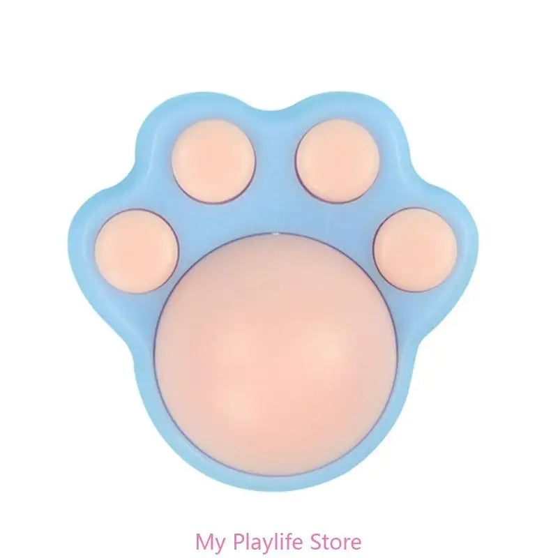 Cat Catnip Wall Ball Matatabi Catmint Toy Indoor Kitten Lick Dental Zpaxo Blue