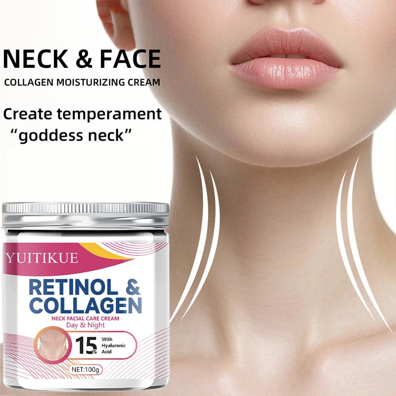 YUITIKUE Collagen Neck Cream – Firms, Lifts & Reduces Wrinkles Neck Firming Cream Zpaxo