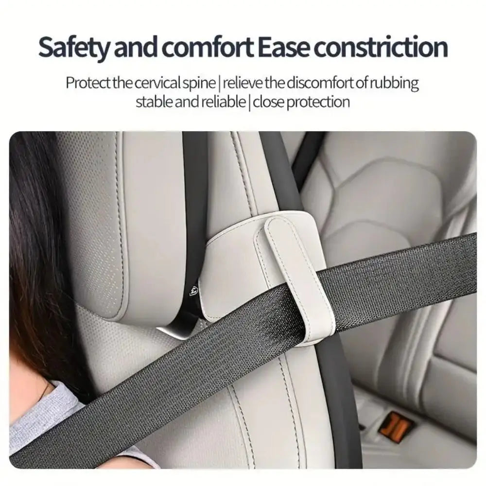 Adjustable Strap Seat Belt Adjustment Device PU Leather Avoid Noise Zpaxo