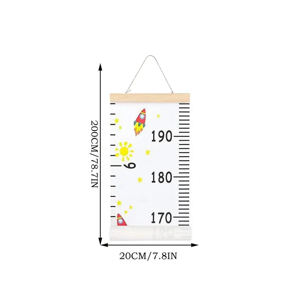 Height Chart For Kids Removable Kids Height Wall Chart Reusable Growth Tracker With Lanyard Decorative For Parenting Tool Home Zpaxo United States B