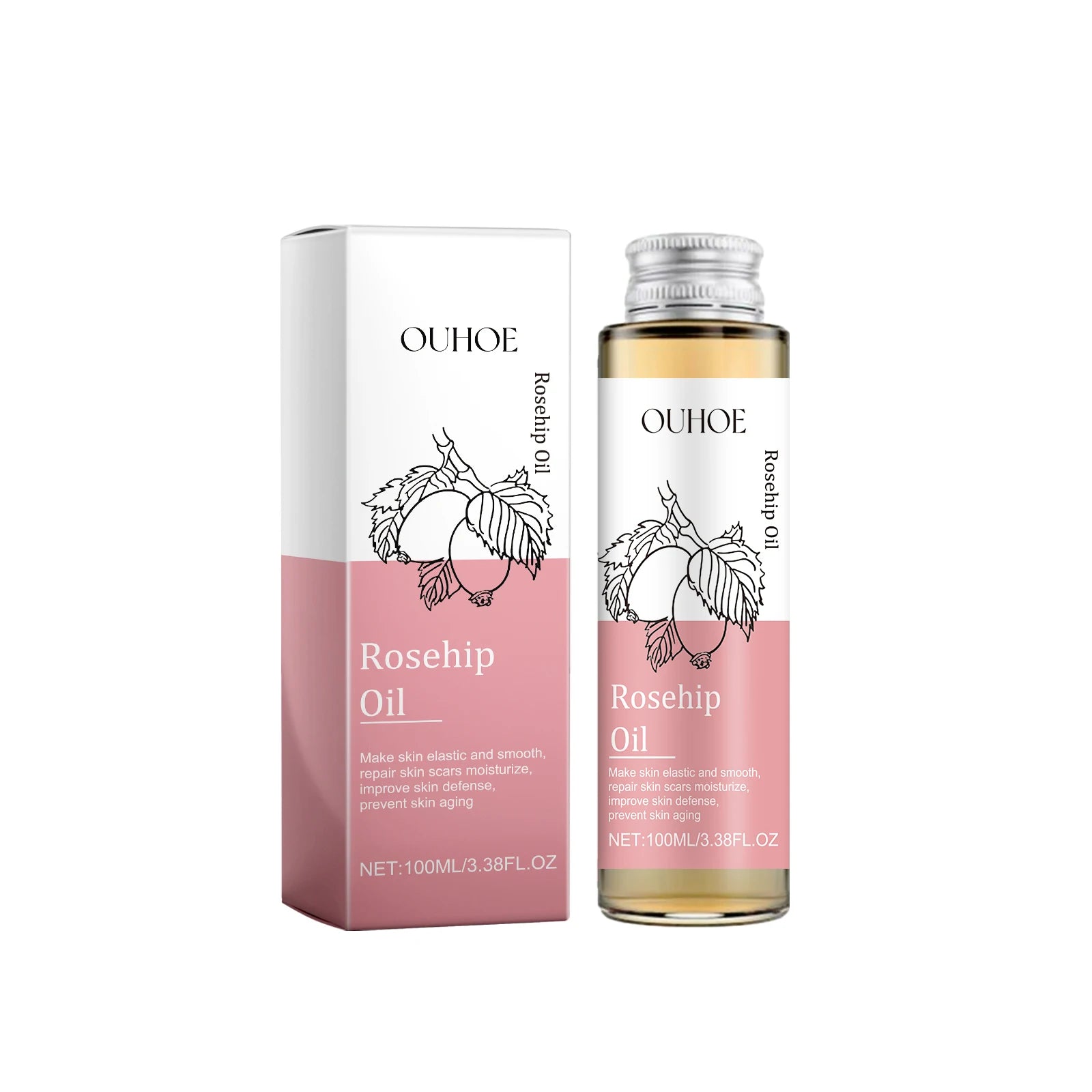 Pure Cold Pressed Argan Oil for Skin, Hair, Face & Nails 100ml Argan Hair & Skin Oil Zpaxo Rosehip
