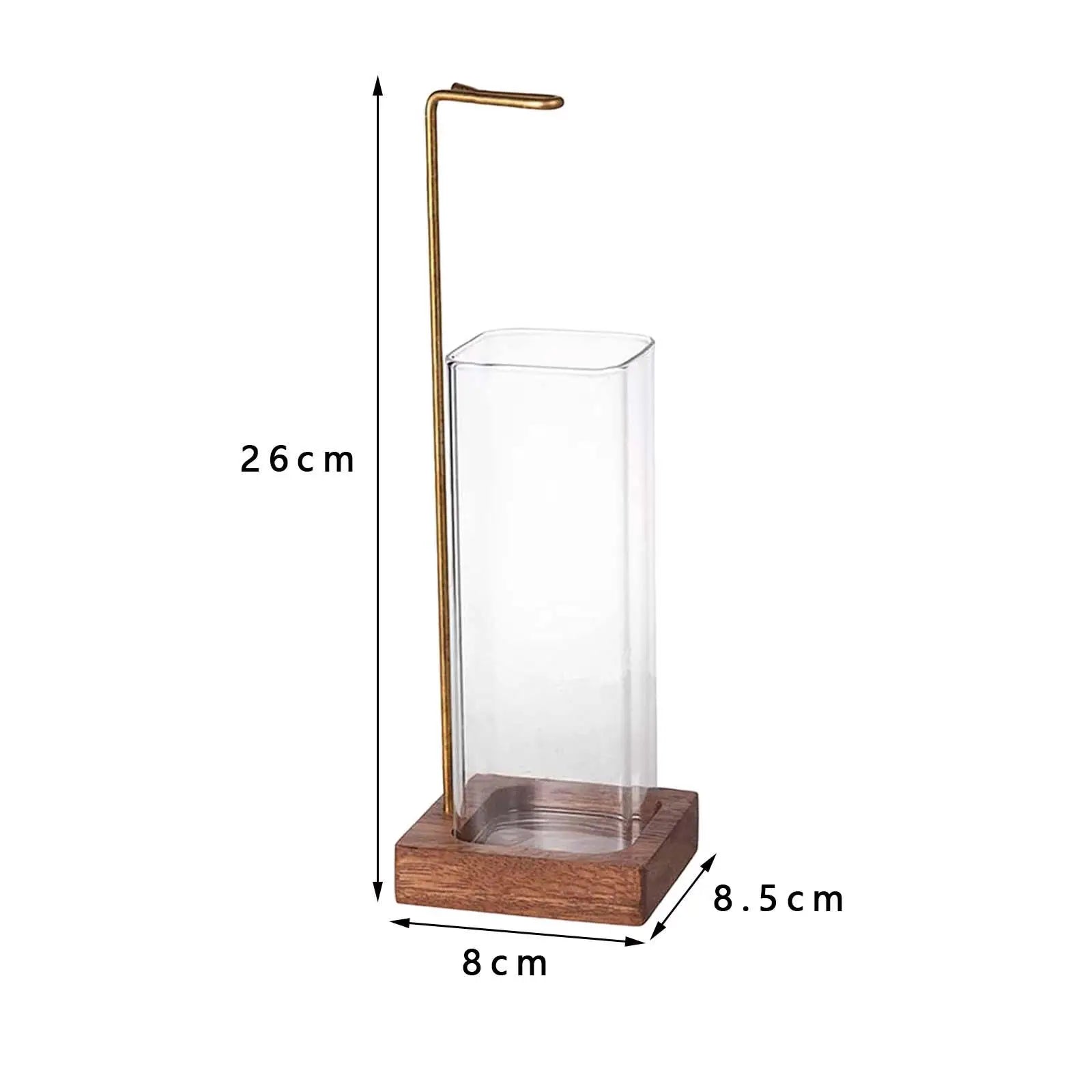 Holder Sticks Glass Catcher Ornament Upside Down Wooden Burner Zpaxo