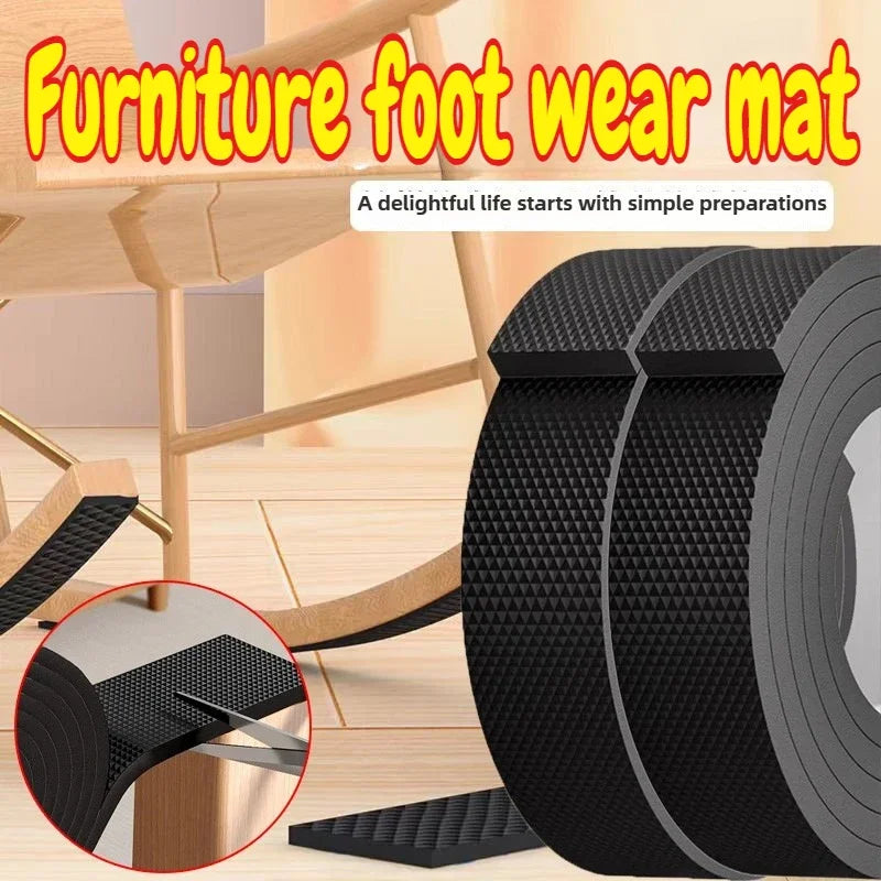 Self Adhesive Rubber Furniture Leg Protectors Non Slip Furniture Pads DIY Resistant Furniture Feet Floor Protector Pads Zpaxo