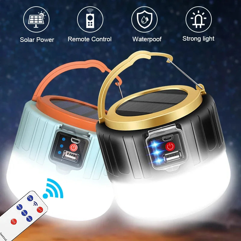 ESMARTER LED Camping Lantern – Solar USB Rechargeable