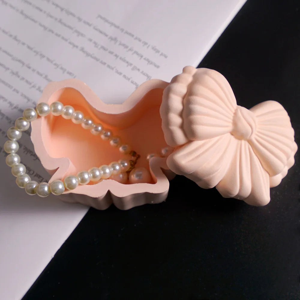 Bowknot Storage Box Silicone Mold – Resin, Concrete & Candle DIY