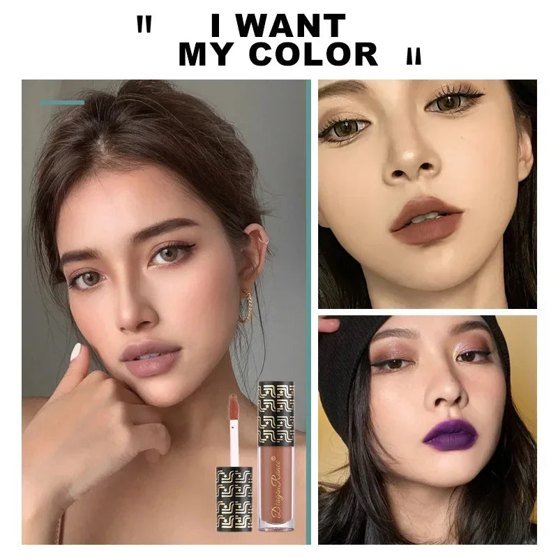 Ryukin Matte Liquid Lipstick Makeup Lip Glaze Moisturizing Waterproof Zpaxo