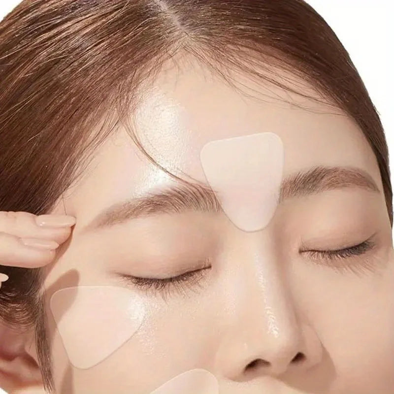36/90PCS Forehead nasolabial fold patch PE material forehead and smile patterns transparent invisible nasolabial fold patch Zpaxo