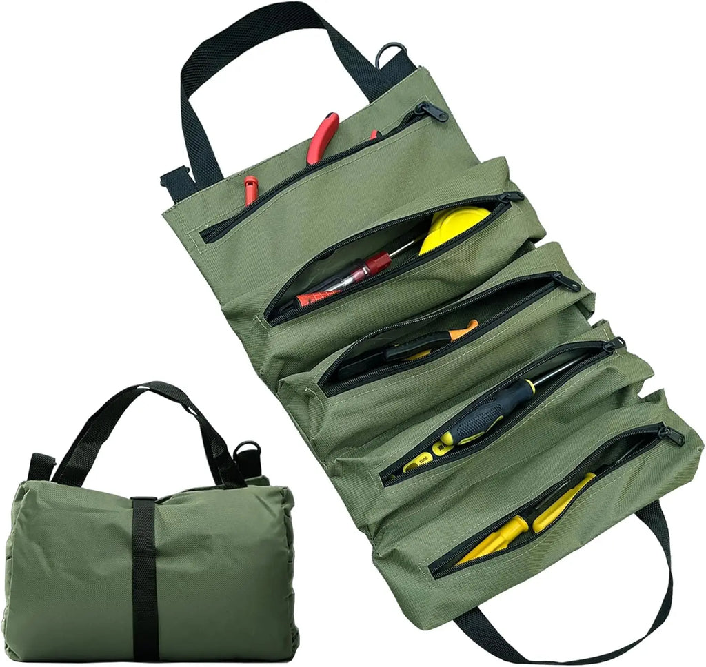 Oxford Fabric Tool Storage Bag All-in-one Wrench Bit Organizer Heavy