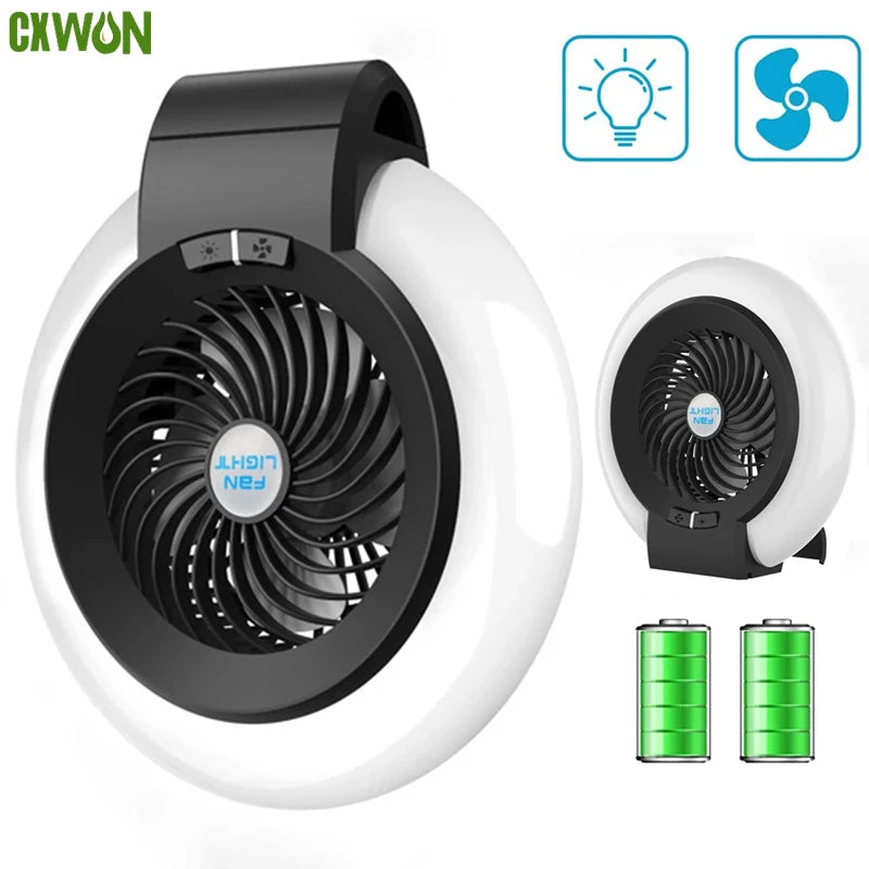 LED Camping Lights USB Rechargeable 3600mAh Bright 2-Speed Portable Zpaxo