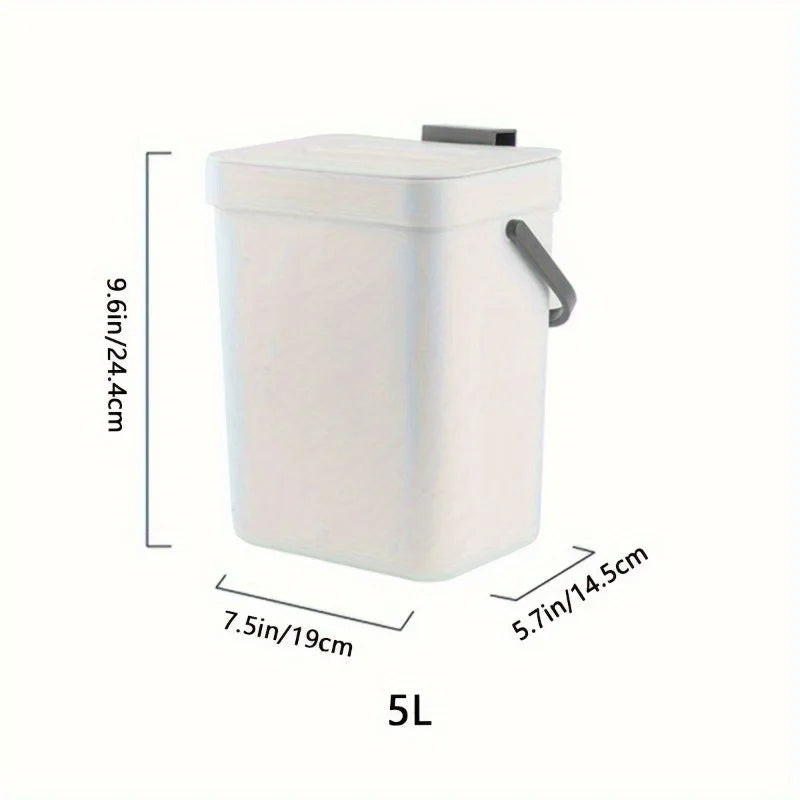 Space-saving Quiet-close Trash Can 3 Eco-friendly Sealed Bin Kitchen
