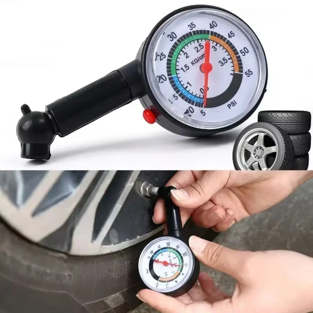 Analog Gauge Tire Pressure Dial Meter Precision Auto Inflation Zpaxo