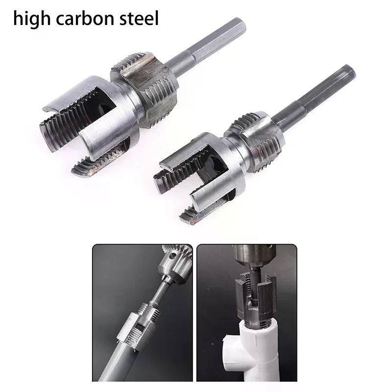 For 1/2 DN15 3/4 DN20 Plumbing Integrated Water Pipe Thread Opener PPR Thread Repair Tool Electric Drill Pipe Threading Device Zpaxo