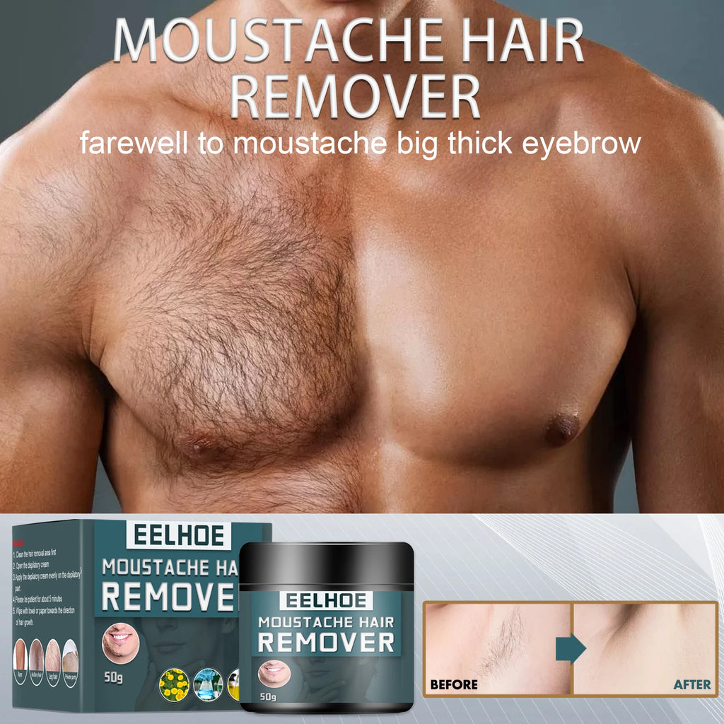 Men's Hair Removal Cream – Face, Beard, Body & Sensitive Skin Hair Removal Cream Zpaxo