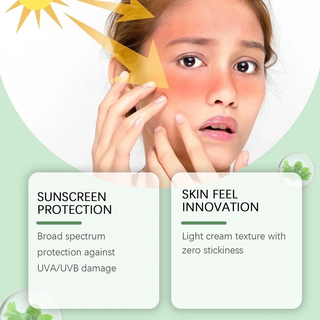 SPF 50 Facial Sunscreen Anti Sunlight Defense UV Rays Improve Dry Prevent Sunburn Summer Waterproof Soothing Centella Sunscreen Zpaxo