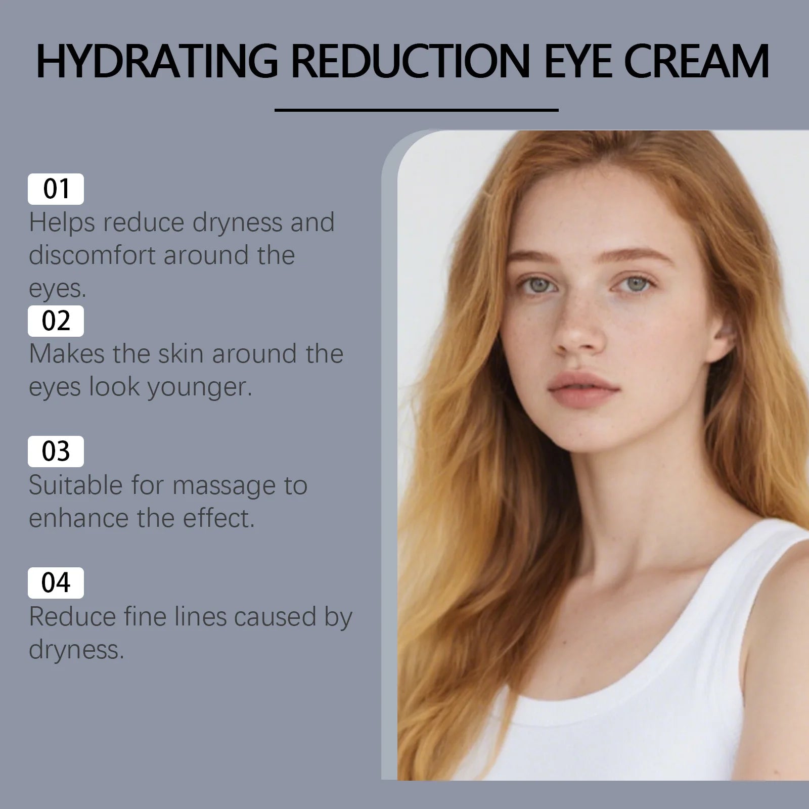 Hydrating Lifting Firming Eye Cream Anti-Puffiness Nourishes Refines Delicate Eye Area Skin Tightening Hyaluronic Acid Eye Cream Zpaxo