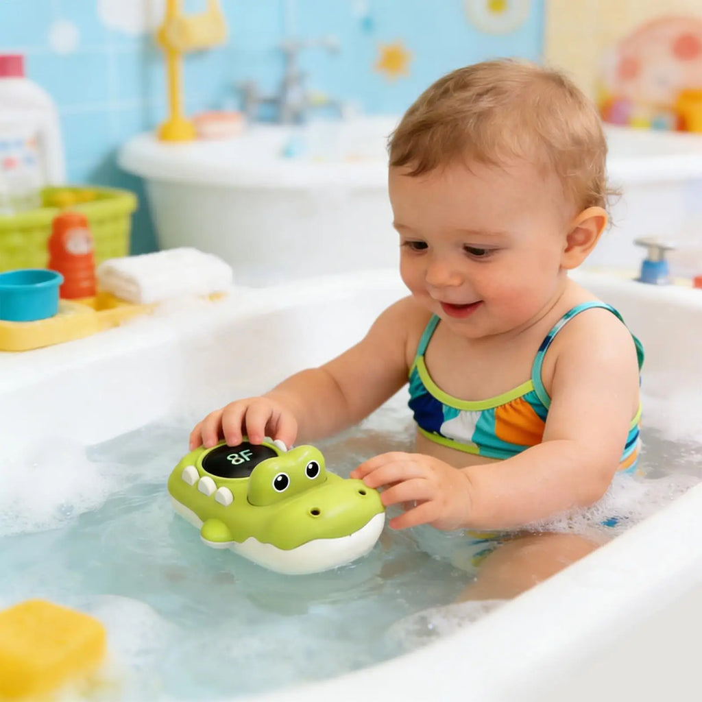 Animal Bath Toys Waterproof With LED Display And 3 Color Backlit Bath Tub Toys Water Temperature Detector For Bathtub Swimming Zpaxo