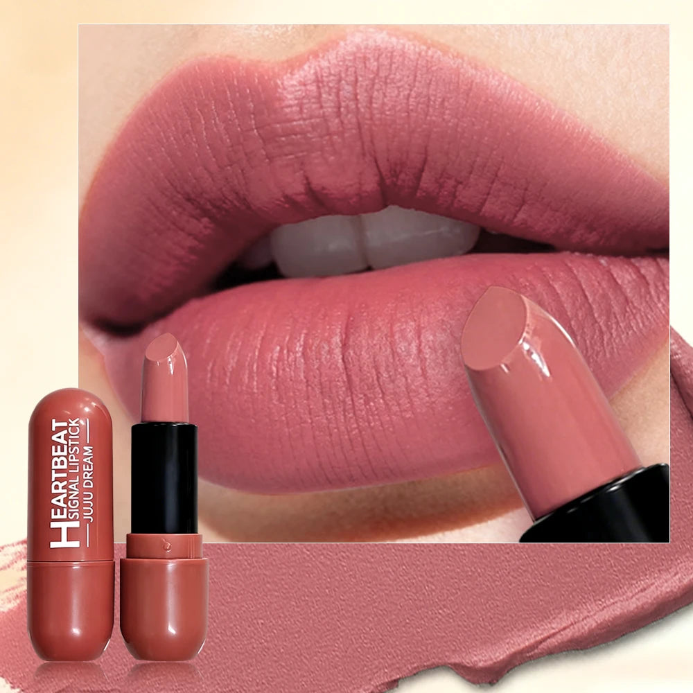 Waterproof Velvet Matte Lipstick, Smudge Resistant Lip Color, Highly Pigmented Smooth Finish Makeup Zpaxo
