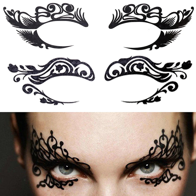 Halloween Makeup Eye Temporary Tattoo Facial Face Transfer Sticker Beauty Supply Zpaxo