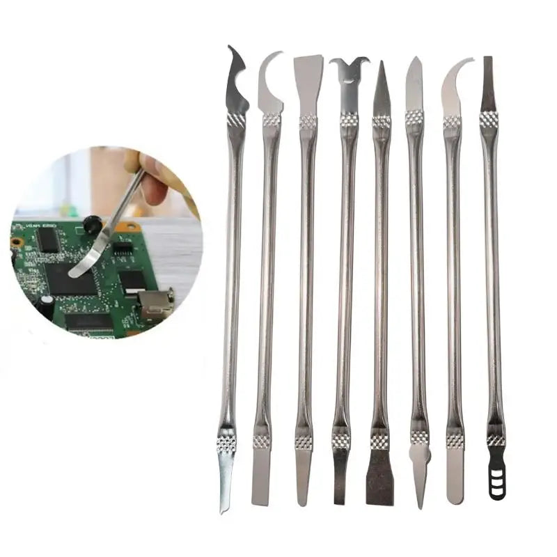 8 In 1 CPU IC Glue Remover C Chip Repair Phone Tool Set Ultra-thin Blades Repair Hand Tools For Mobile Phone Notebook Computer Zpaxo