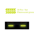Car Bumper Reflective Arrow Safety Stickers – 10-Pack