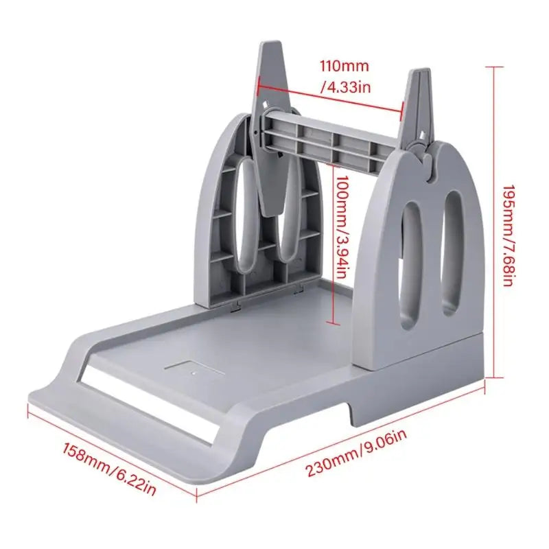 Label Holder External Roll for Desktop Barcode Label Printer Adjustment Space Saving Label Barcode Printer Stand Zpaxo