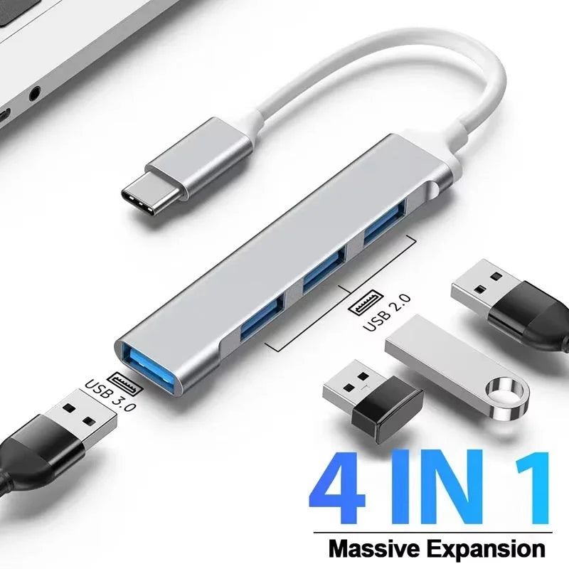 1 USB 3 0 Hub C Expansion Dock 4 Port Multi Splitter Adapter Xiaomi
