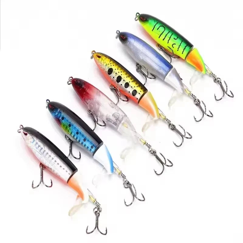 Whopper Popper Topwater Lure 15g – Soft Rotating Tail Bait