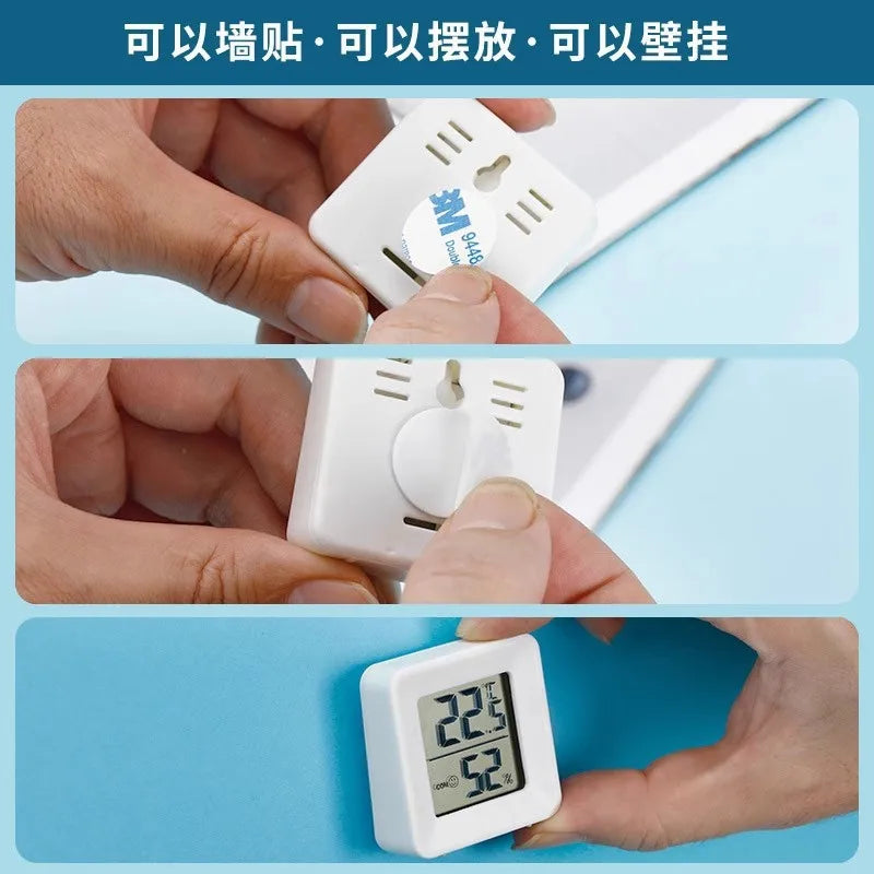 Digital Thermometer Hygrometer Indoor Mini Thermometer Indoor Thermometer Humidity Meter Sensor Gauge Weather Station for Home Zpaxo