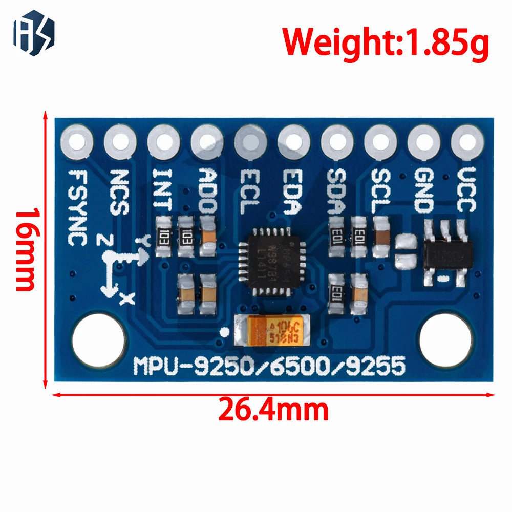 MPU-6500 6-Axis Gyroscope Accelerometer Sensor Module I2C SPI Zpaxo