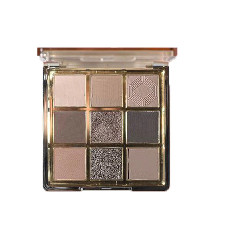9 Colors Eyeshadow Palette Earth-toned Pearl Matte Shimmer Eye Shadow