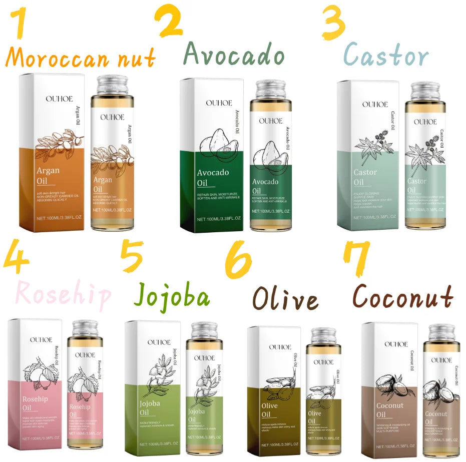 Pure Cold Pressed Argan Oil for Skin, Hair, Face & Nails 100ml Argan Hair & Skin Oil Zpaxo
