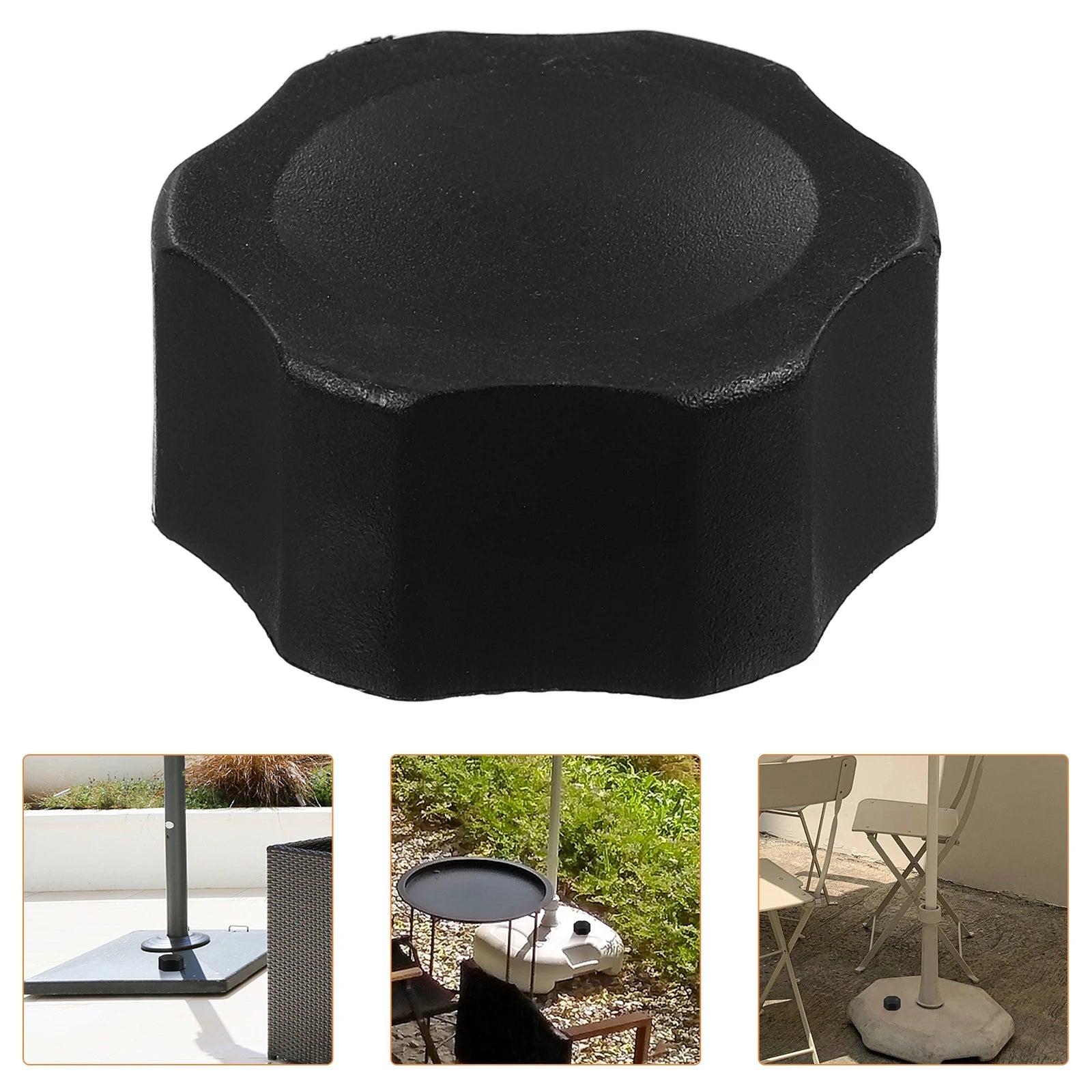 2pcs Outdoor Umbrella Base Cover Drainage Holes Rust Resistant Waterproof Durable Heavy Duty For Patio Stand Water Filled Base Zpaxo