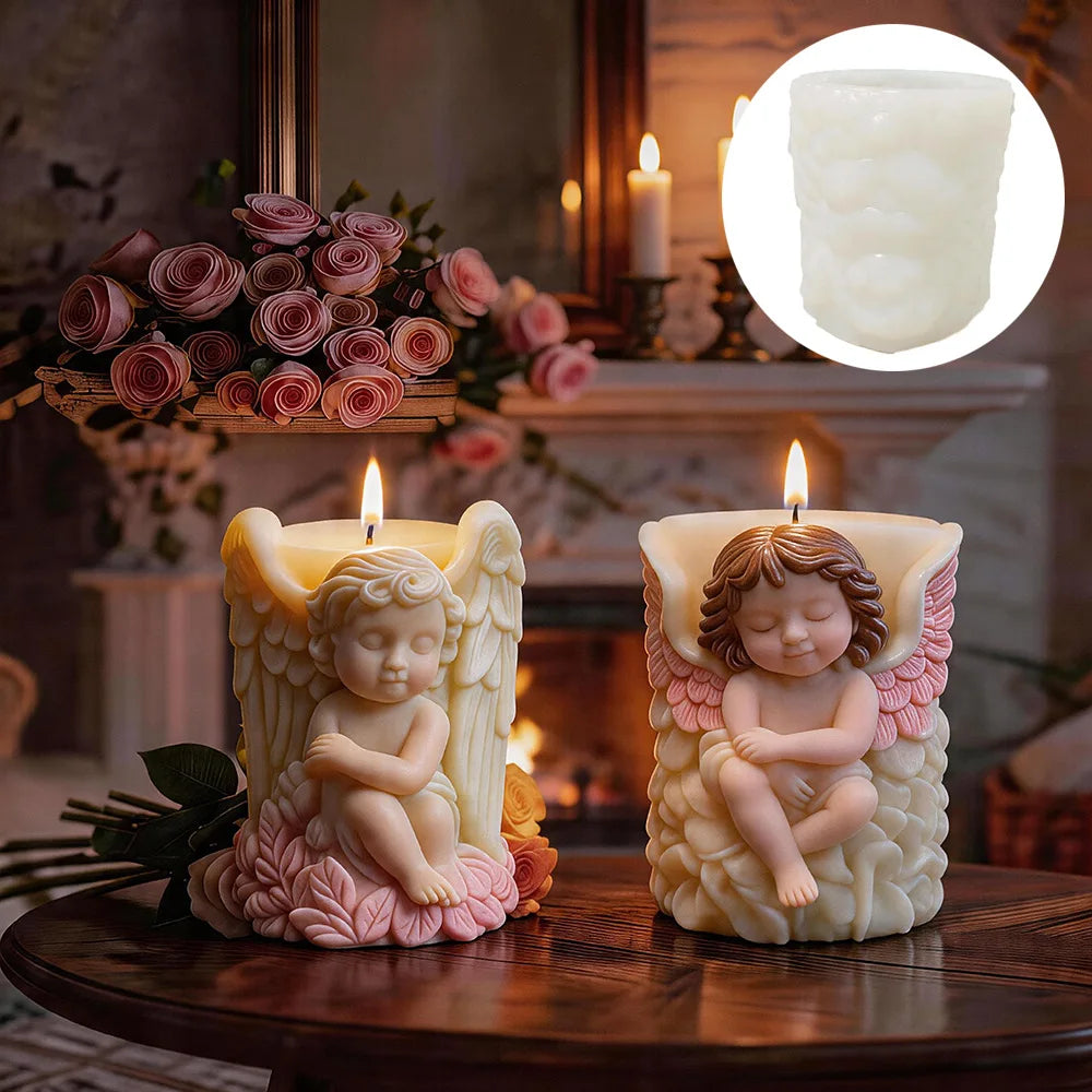 Angel Silicone Candle Mold – DIY Figure Mold for Gifts & Décor