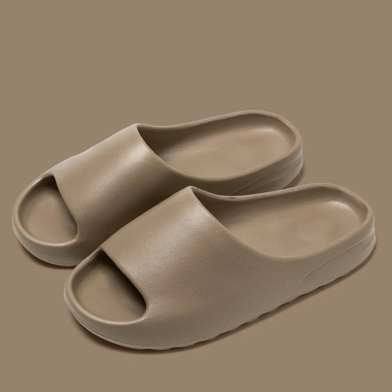 Summer Slippers Women Men EVA Soft Thick Bottom Indoor Outdoor Home