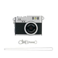 Mini Camera with LED Flash Light Retro Digital Camera With Speakers Portable Small Camera for Travel Gift for Kids Students S150 Zpaxo Black No TF card