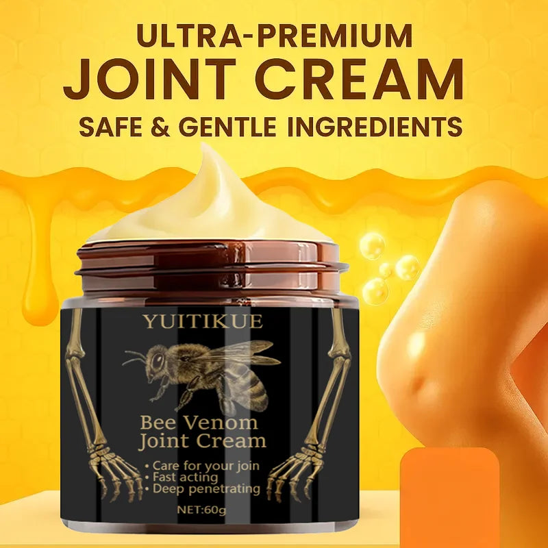 Bee Venom Joint Cream 60g | Fast-Acting Deep Penetrating Relief Joint Relief Cream Zpaxo