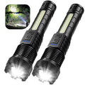KDULIT Zoomable LED Flashlight – Type-C Rechargeable, 6 Modes