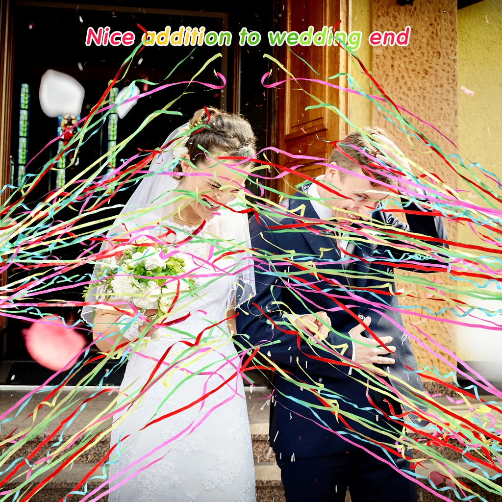 Hand Throw Streamers Colorful Ribbon No Mess Confetti Crackers