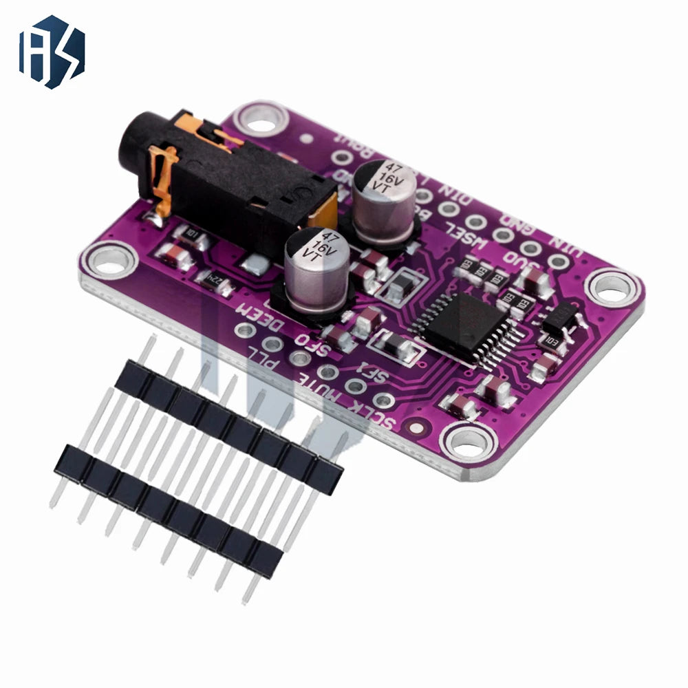DA1334A I2S Stereo Audio DAC Decoder Module, 3.3V-5V Wide Voltage Compatible with for Arduino Zpaxo