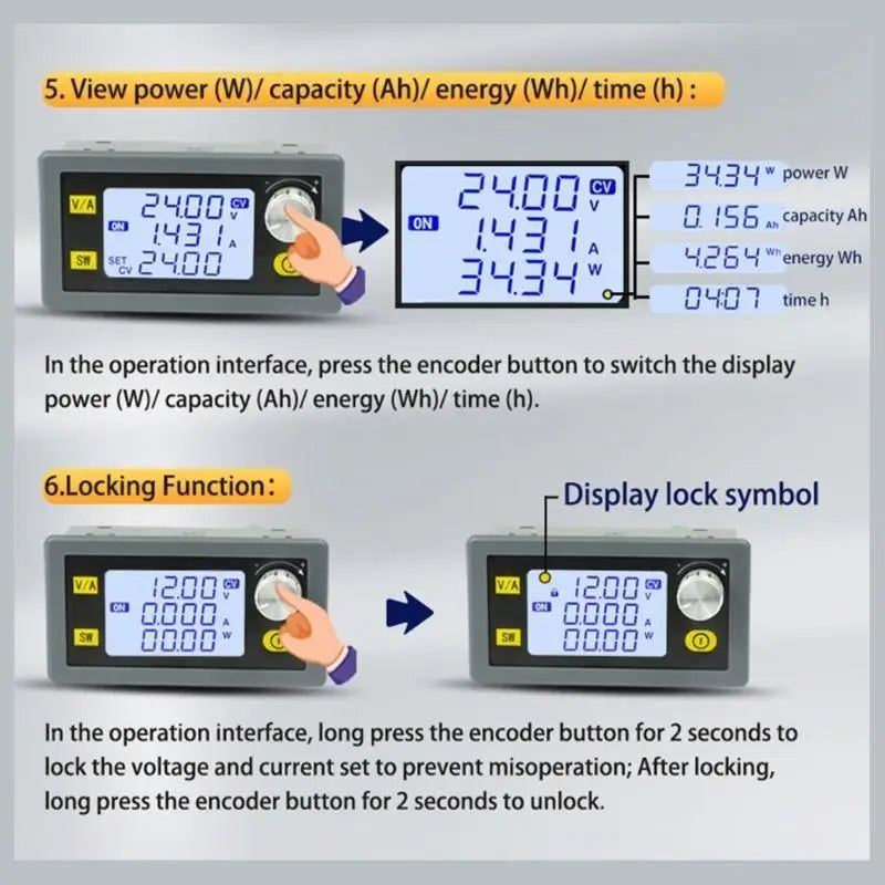 652F SK35H DC5~30V to DC0.6~30V Laboratory Power Supply 4A 35W Converter Voltages Current Adjustable Power Modules Zpaxo