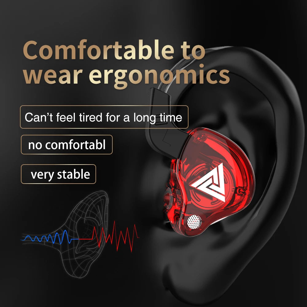 Maerknon AK6 HiFi Wired Earphones – Copper Driver Bass Earbuds Wired In-Ear Earphones Zpaxo