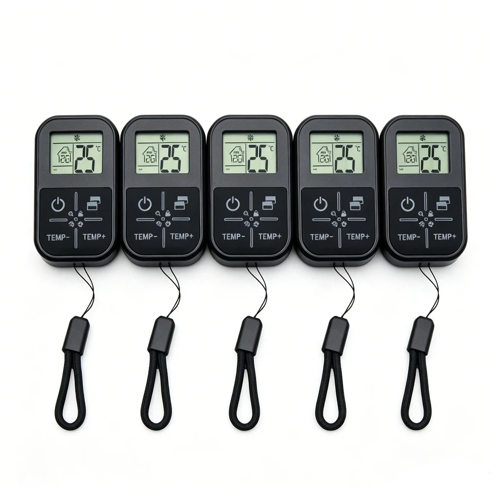 Mini English Universal Air Conditioner Remote Control Equipped Indoor Zpaxo 5pcs-thermometer