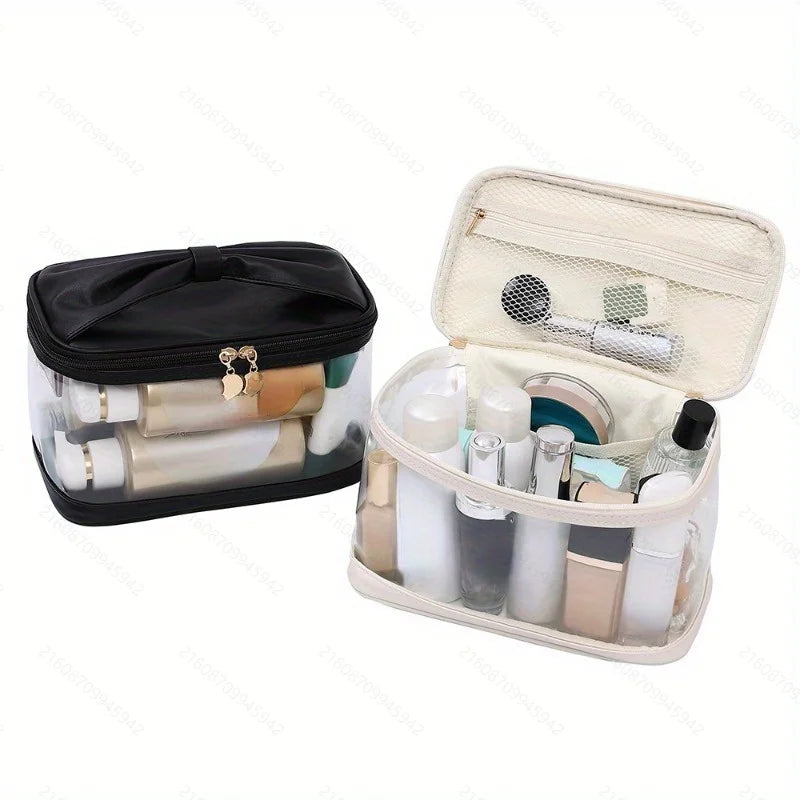 Large Clear Makeup Bag Big Cosmetic Bags Waterproof Toiletry