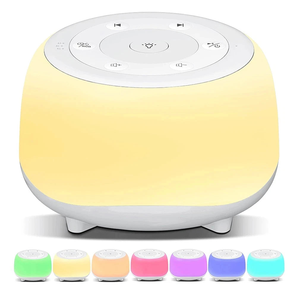 White Noise Machine – 34 Sounds, Night Light, Baby & Adult Sleep
