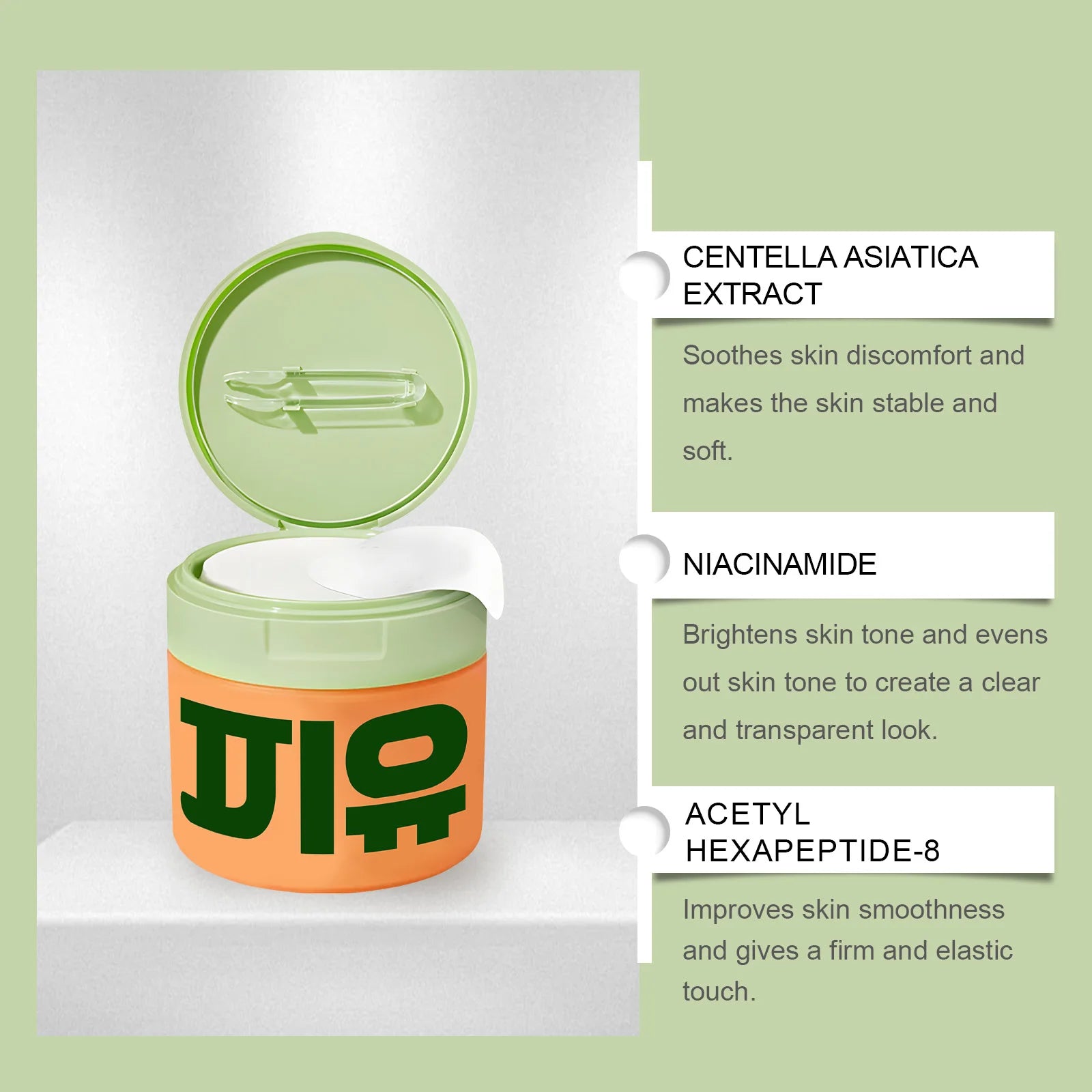 Centella Asiatica Nicotinamide Facial Pads – Brighten & Hydrate Facial Cotton Pads Zpaxo